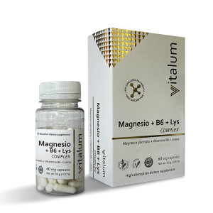 Magnesio con B6 - Marca Vitalium