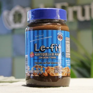 MANTEQUILLA DE MANÍ  - LE FIT - CON CACAO Y STEVIA