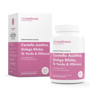 VITAWELLNESS CENTELLA- GINKGO BILOBA - TÉ VERDE - HIBISCUS